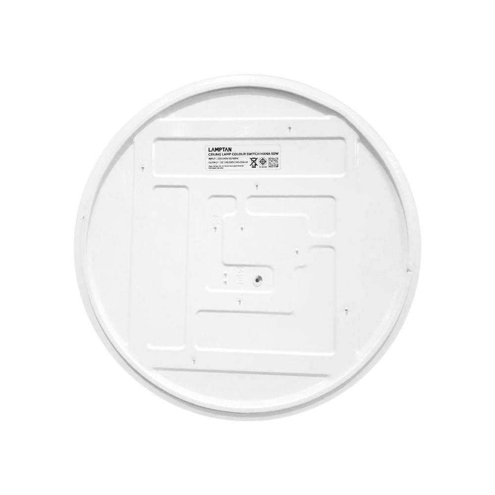 ไฟเพดาน LED LAMPTAN HANA 19 นิ้ว 50 วัตต์ DAYLIGHT/COOL WHITE/WARM WHITE สีขาว