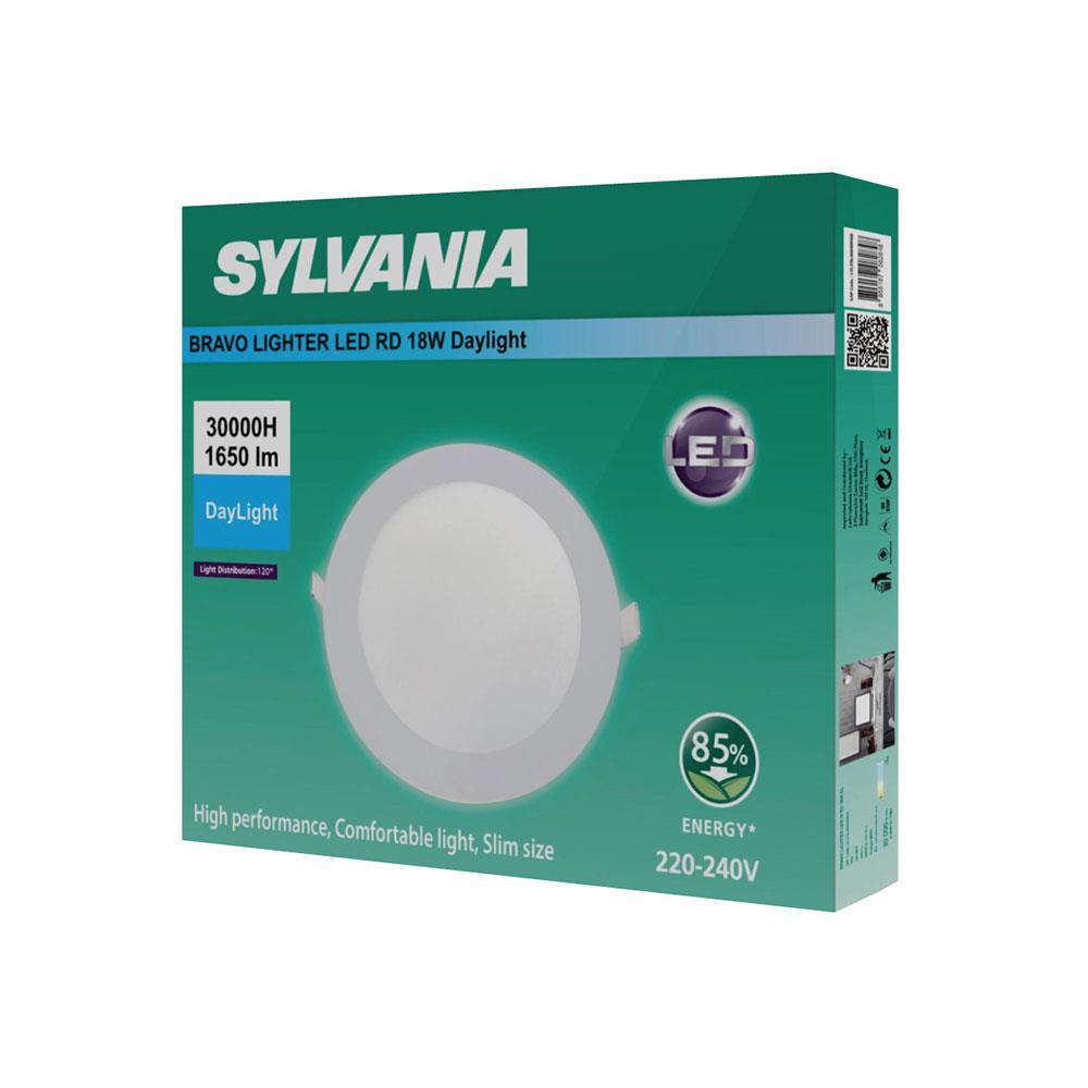 ดาวน์ไลท์ LED SYLVANIA BRAVO LIGHTER 7.4 นิ้ว 18 วัตต์ DAYLIGHT สีขาว