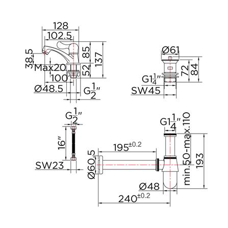 ชุดก๊อกอ่างล้างหน้า KARAT FAUCET KFA-008-100_1