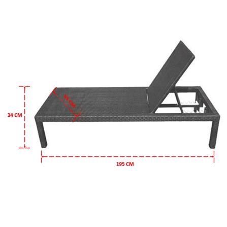 เตียงริมสระ IVY SAMED SUNBED สีดำ_8
