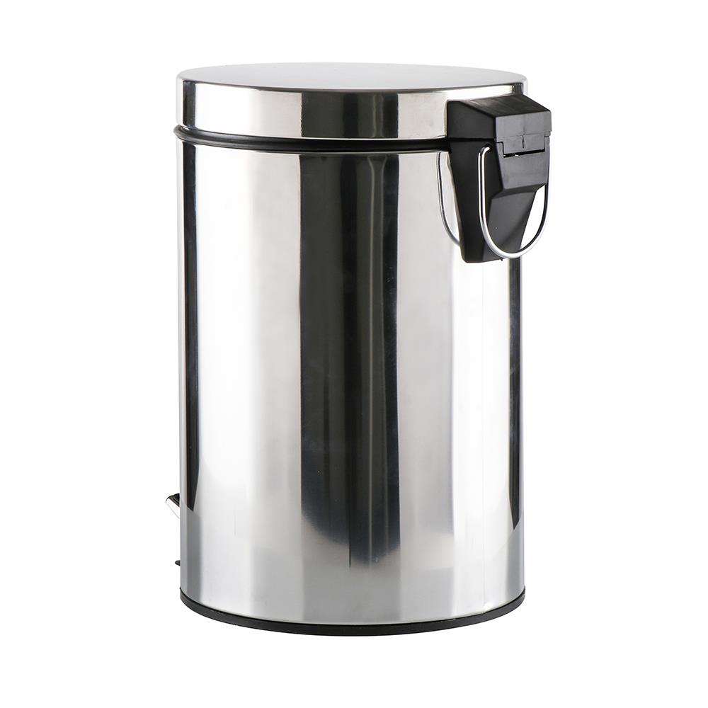 ถังขยะเหยียบกลม ACCO SILVEY 5 ลิตร สีเงิน