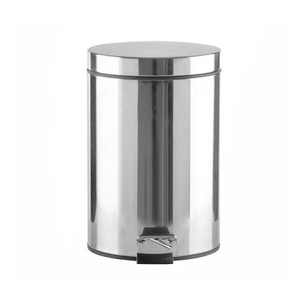 ถังขยะเหยียบกลม ACCO SILVEY 5 ลิตร สีเงิน_1