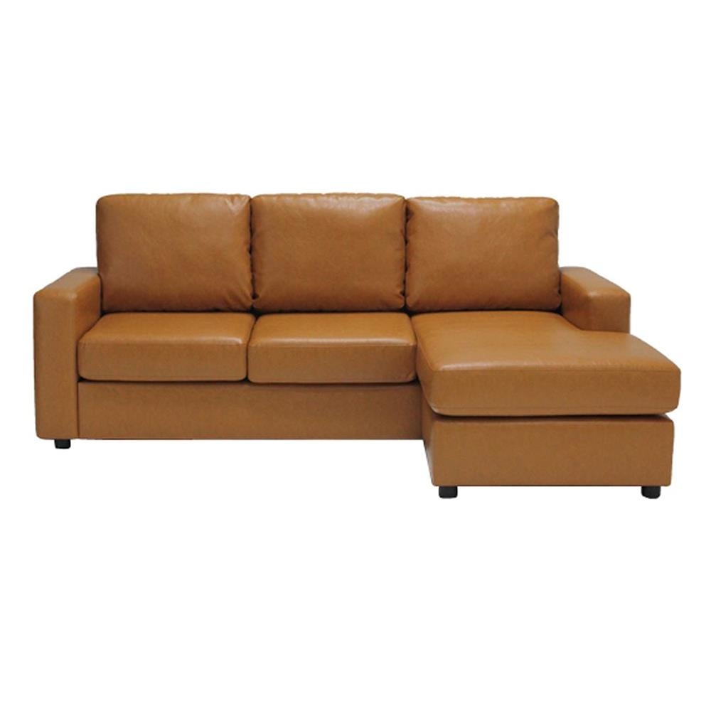 โซฟาเข้ามุม KONCEPT ZETTE-3 สีน้ำตาลอ่อน