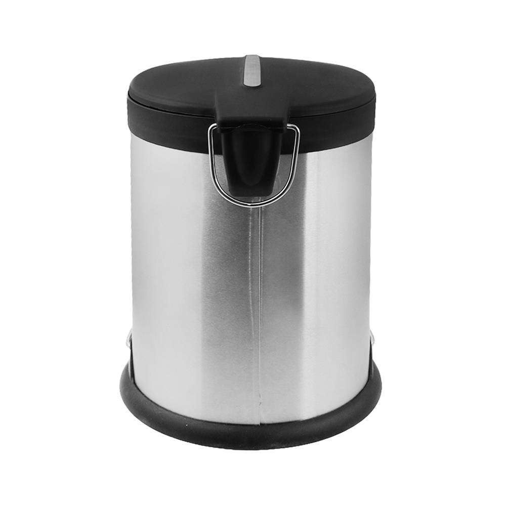 ถังขยะเหยียบกลม ACCO GENTLY 5 ลิตร สีเงิน