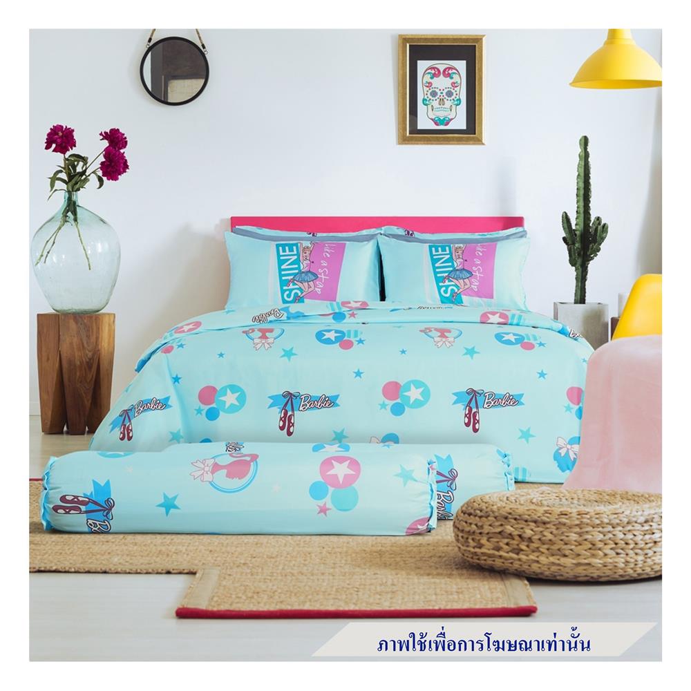 ชุดผ้าปูที่นอน 5 ฟุต 6 ชิ้น PREMIER SATIN BARBIE PM001