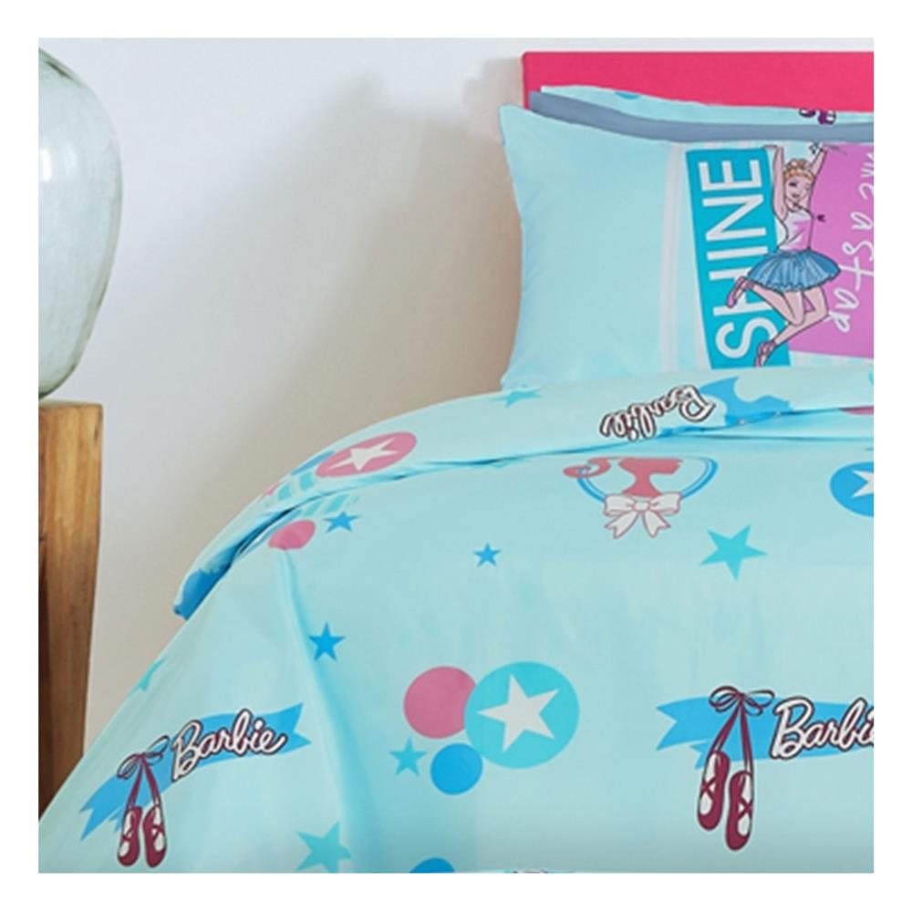 ชุดผ้าปูที่นอน 5 ฟุต 6 ชิ้น PREMIER SATIN BARBIE PM001