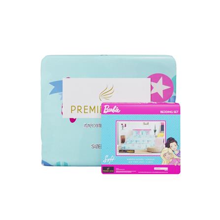 ชุดผ้าปูที่นอน 5 ฟุต 6 ชิ้น PREMIER SATIN BARBIE PM001_4