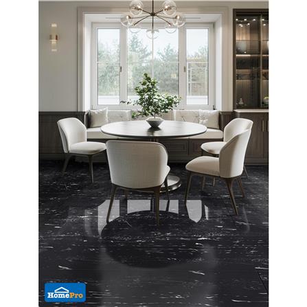 กระเบื้องพื้นพอร์ซเลน 80x160 ซม. TARA นิกโคร มาเบิ้ล ดำ 2.56 ตร.ม._3