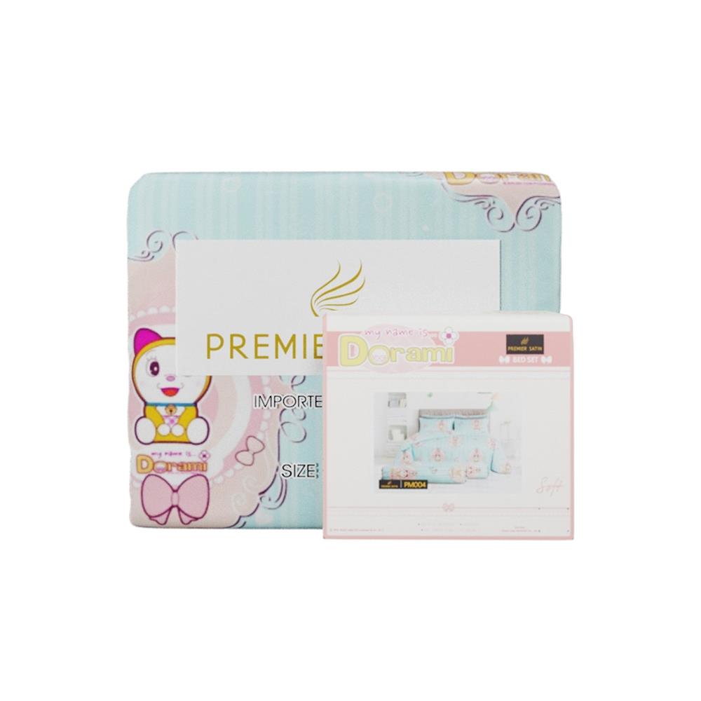 ชุดผ้าปูที่นอน 3.5 ฟุต 4 ชิ้น PREMIER SATIN DORAMI PM004