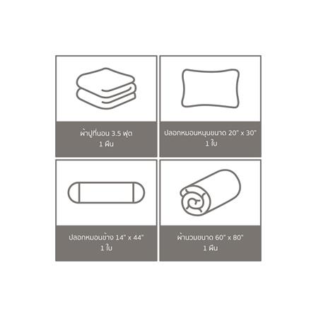 ชุดผ้าปูที่นอน 3.5 ฟุต 4 ชิ้น PREMIER SATIN DORAMI PM004_4