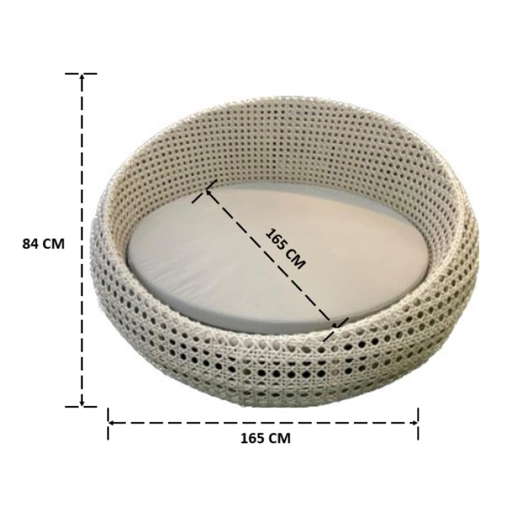 เตียงพักผ่อน IVY DB010 TROPICAL CHIC DAY BED สีขาว