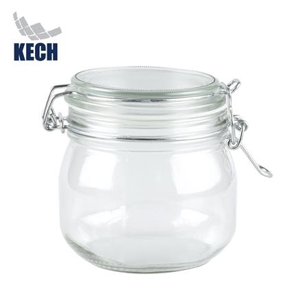ขวดโหลแก้วฝาสปริง KECH CLEAR 0.6 ลิตร