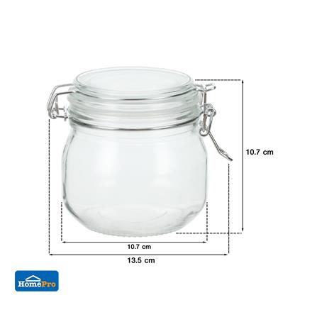 ขวดโหลแก้วฝาสปริง KECH CLEAR 0.6 ลิตร_5