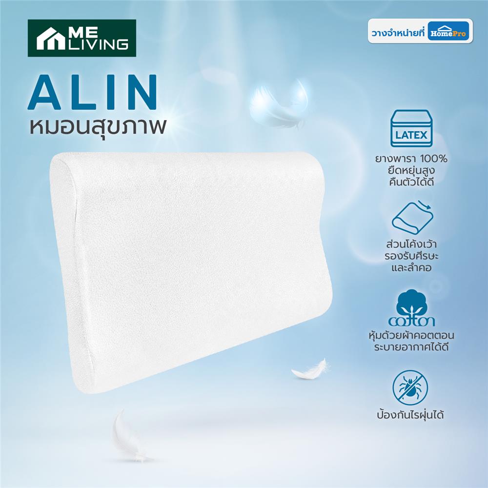 หมอนสุขภาพ ยางพารา ME LIVING ALIN 15x24 นิ้ว