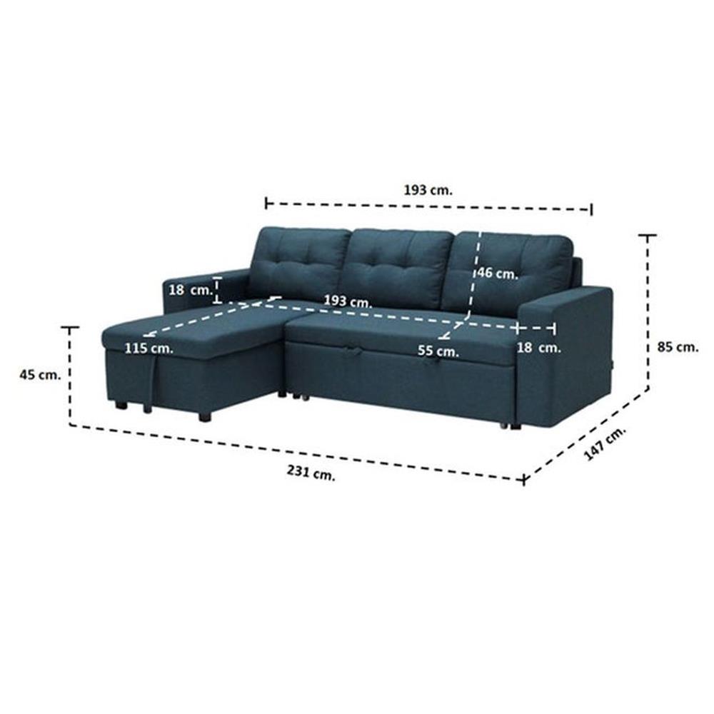 โซฟาเบด KONCEPT SONYA สีน้ำเงิน