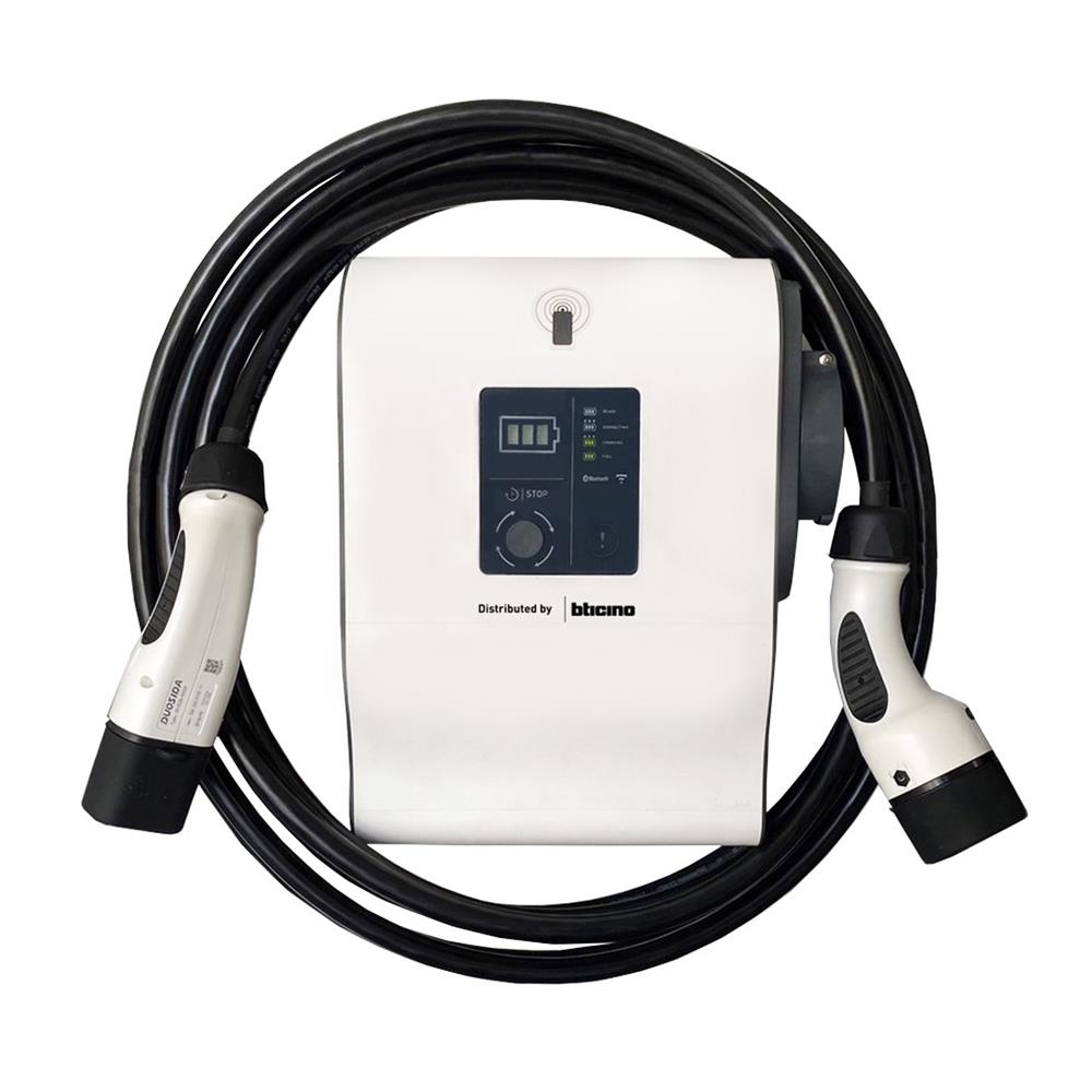 เครื่องชาร์จรถยนต์ไฟฟ้า (ไม่รวมติดตั้ง) EV BTICINO 22 KW M3 1P สีขาว
