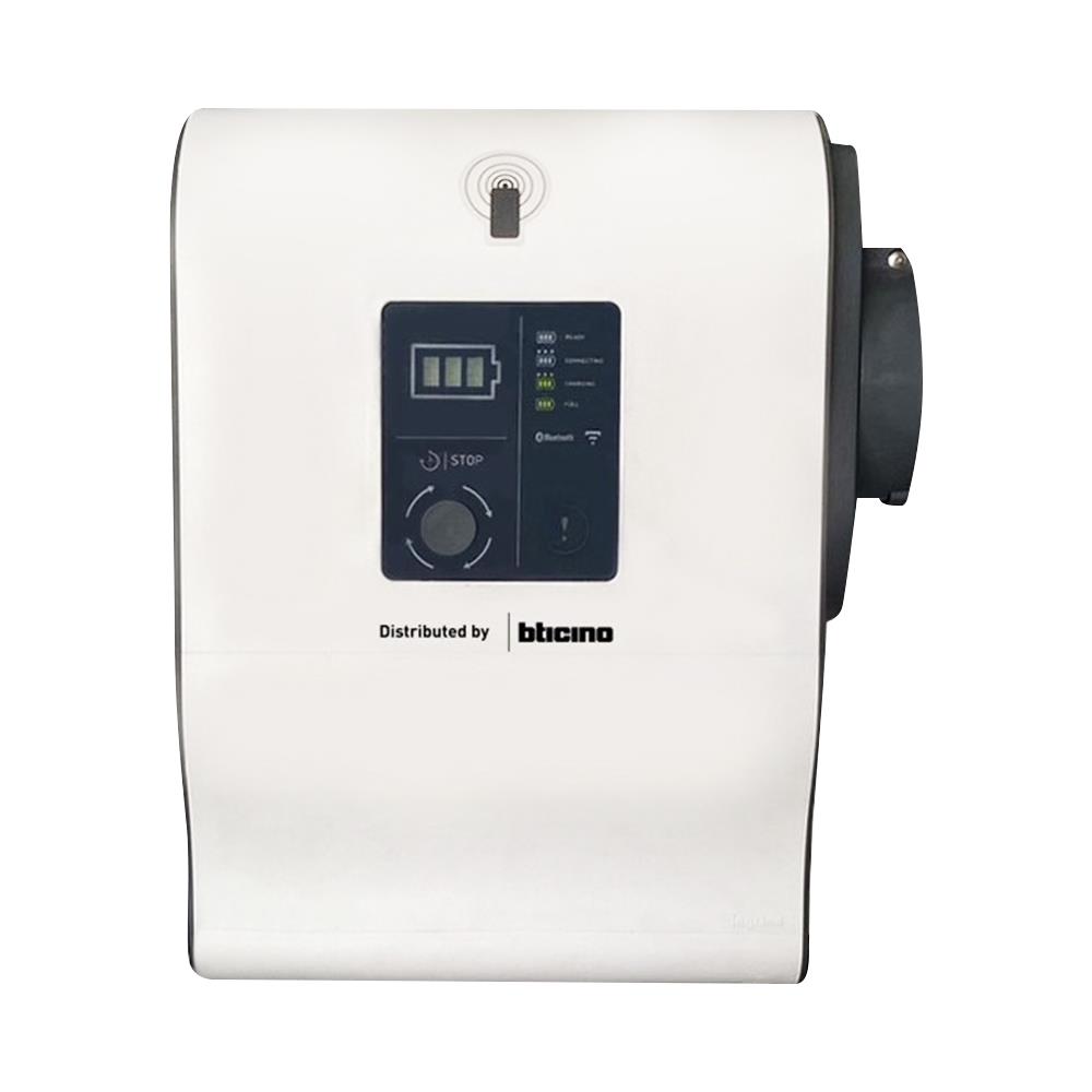 เครื่องชาร์จรถยนต์ไฟฟ้า (ไม่รวมติดตั้ง) EV BTICINO 22 KW M3 1P สีขาว