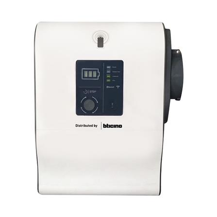 เครื่องชาร์จรถยนต์ไฟฟ้า (ไม่รวมติดตั้ง) EV BTICINO 22 KW M3 1P สีขาว_1