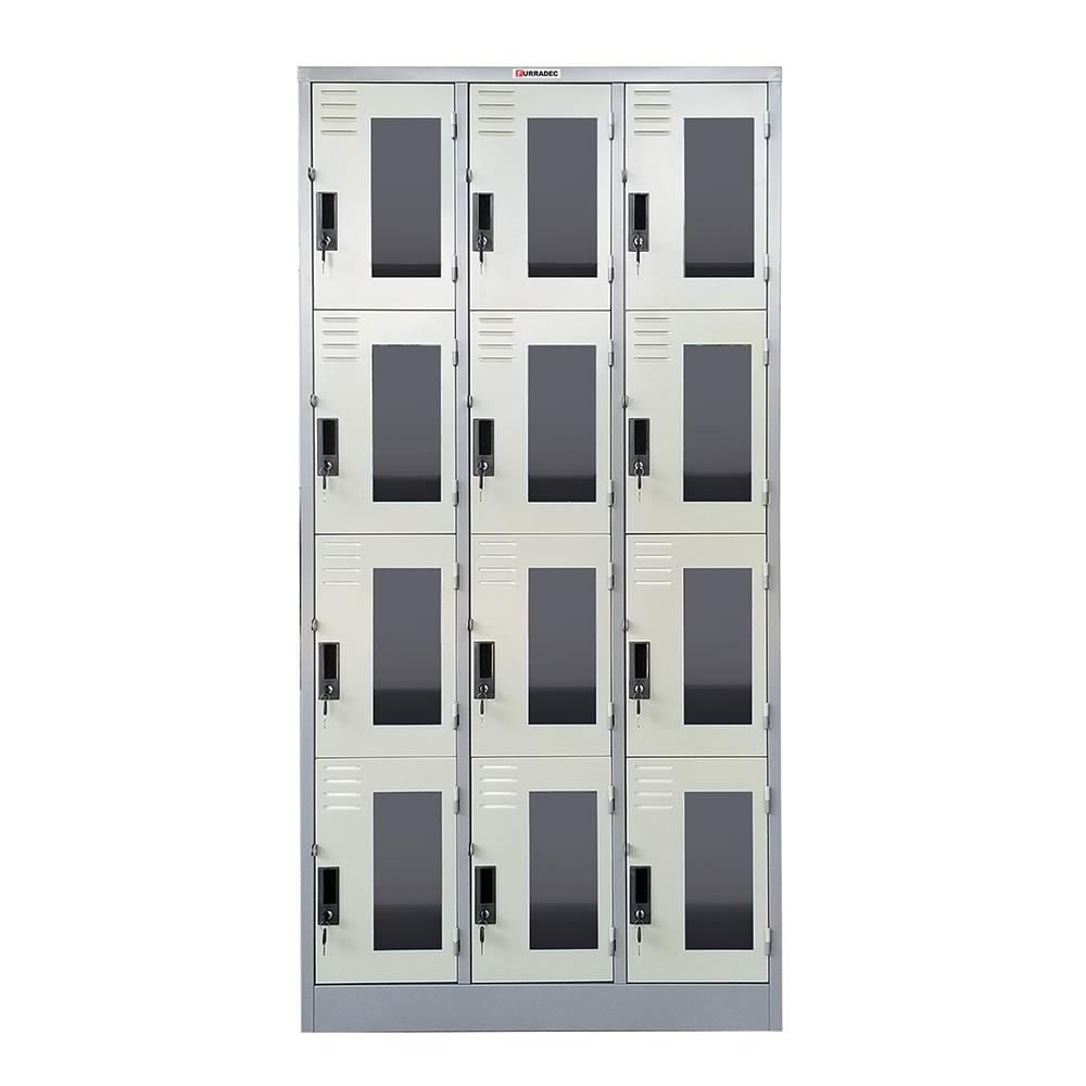 ตู้ล็อกเกอร์ 12 ประตู SURE LKG-012 สีเทา