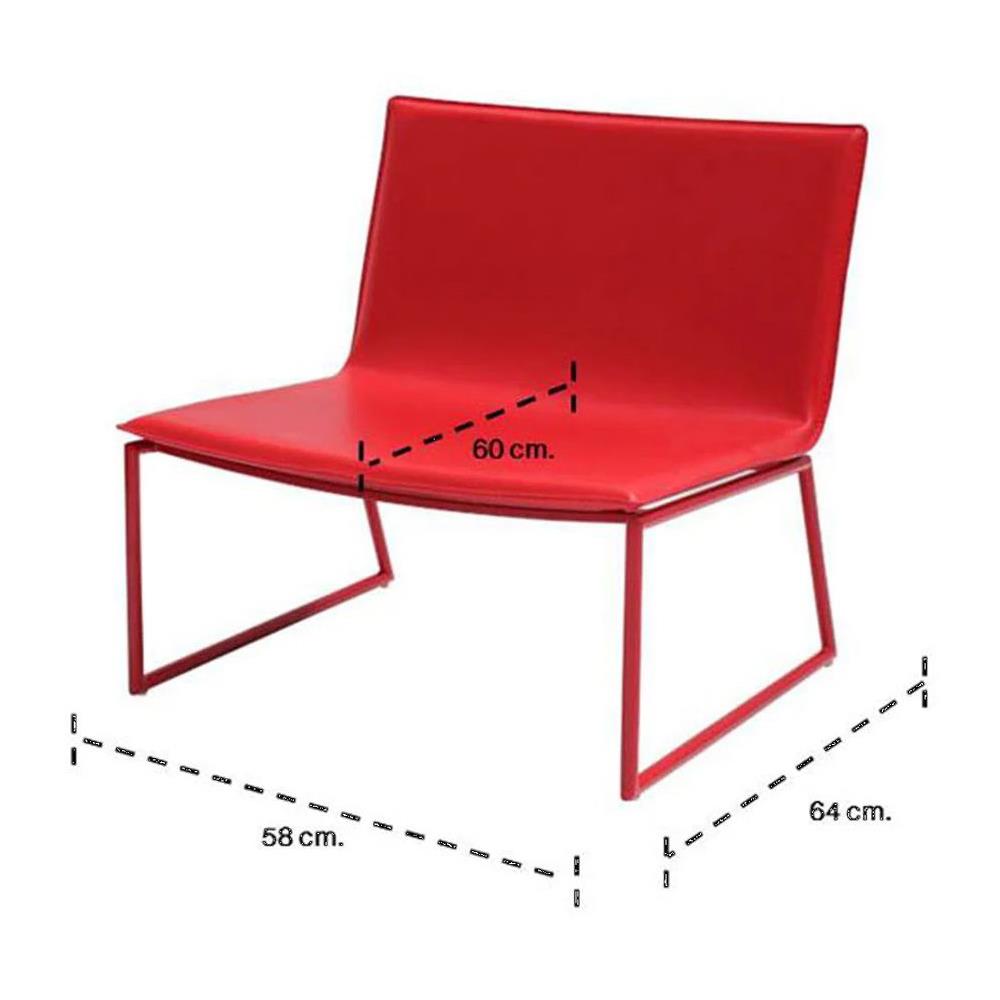 เก้าอี้พักผ่อน KONCEPT YOU & ME สีแดง