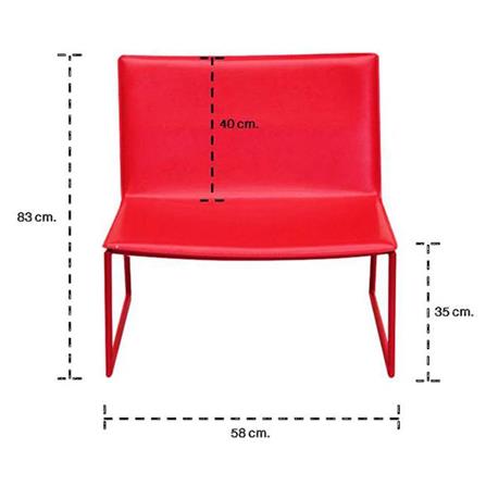 เก้าอี้พักผ่อน KONCEPT YOU & ME สีแดง_2