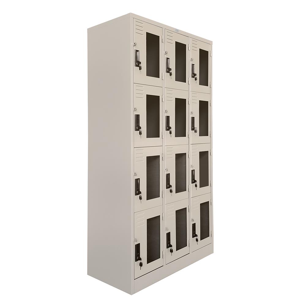 ตู้ล็อกเกอร์ 12 ประตู SURE LKG-12 สีครีม