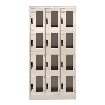 ตู้ล็อกเกอร์ 12 ประตู SURE LKG-12 สีครีม_0