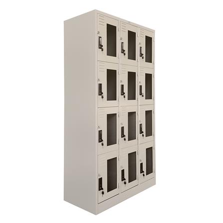 ตู้ล็อกเกอร์ 12 ประตู SURE LKG-12 สีครีม_1