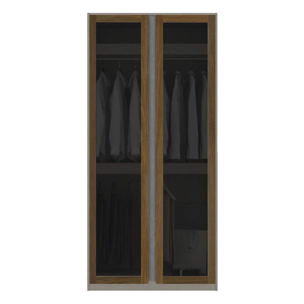 ตู้เสื้อผ้า 2 บานเปิด KONCEPT BLOX 100 ซม. สี WALNUT LEGATO