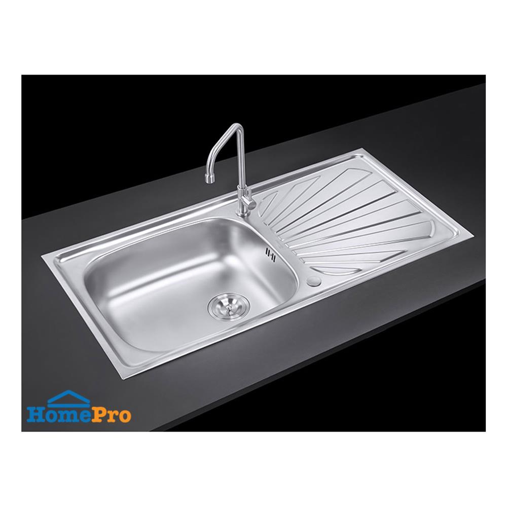 ซิงค์ฝัง 1 หลุม 1 ที่พัก MESTER DSX100 สีเงิน