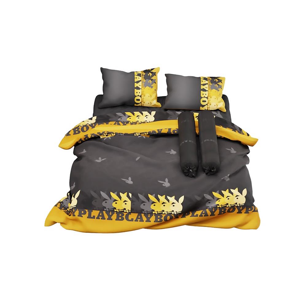 ชุดผ้าปูที่นอน 5 ฟุต 6 ชิ้น PREMIER SATIN PLAYBOY PM008