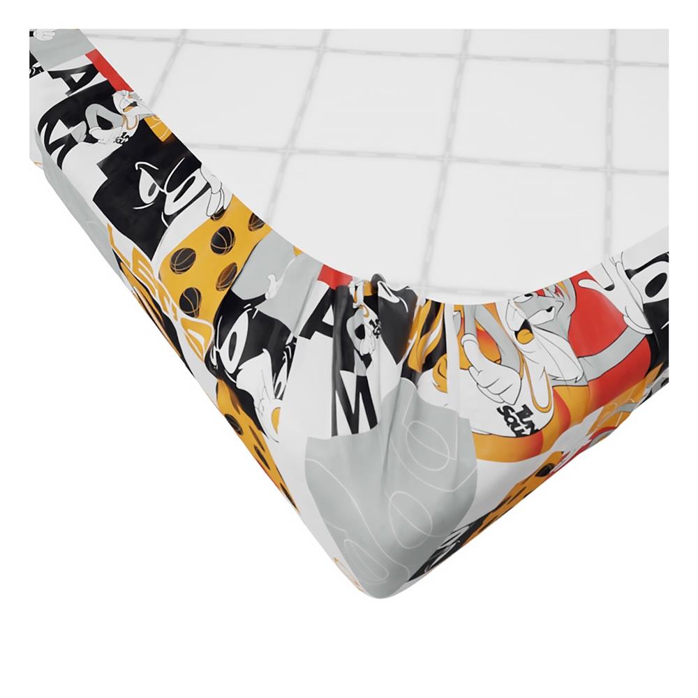 ชุดผ้าปูที่นอน 5 ฟุต 6 ชิ้น PREMIER SATIN LOONEY TUNES PM006
