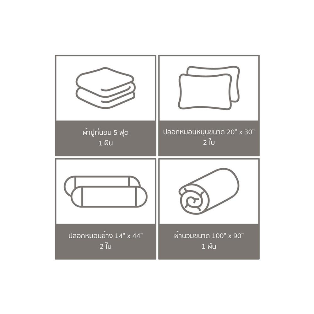 ชุดผ้าปูที่นอน 5 ฟุต 6 ชิ้น PREMIER SATIN LOONEY TUNES PM006