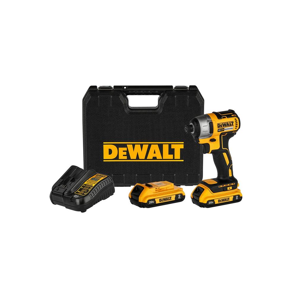 สว่านไขควงไร้สาย (พร้อมแบตเตอรี่) DEWALT DCF7871D2A 20 โวลต์ พร้อมดอกไขควง (แพ็ก 37 ชิ้น)
