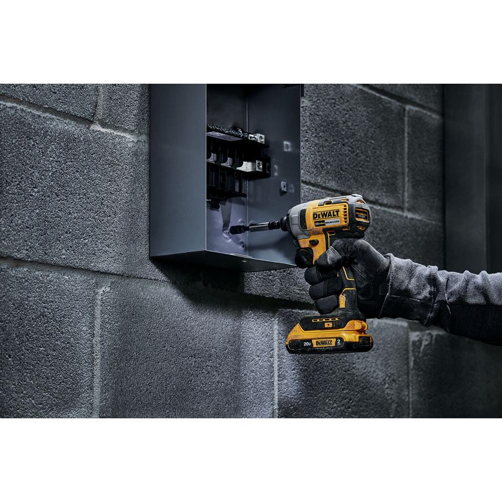 สว่านไขควงไร้สาย (พร้อมแบตเตอรี่) DEWALT DCF7871D2A 20 โวลต์ พร้อมดอกไขควง (แพ็ก 37 ชิ้น)