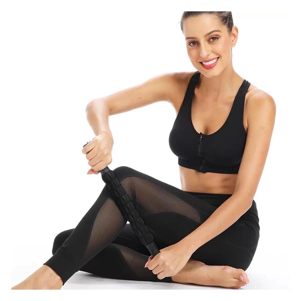 แท่งโรลเลอร์ยืดกล้ามเนื้อ N-ACTIVE สีดำ