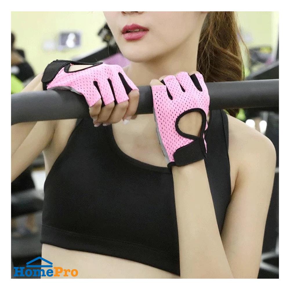 ถุงมือออกกำลังกาย N-ACTIVE SIZE L สีชมพู