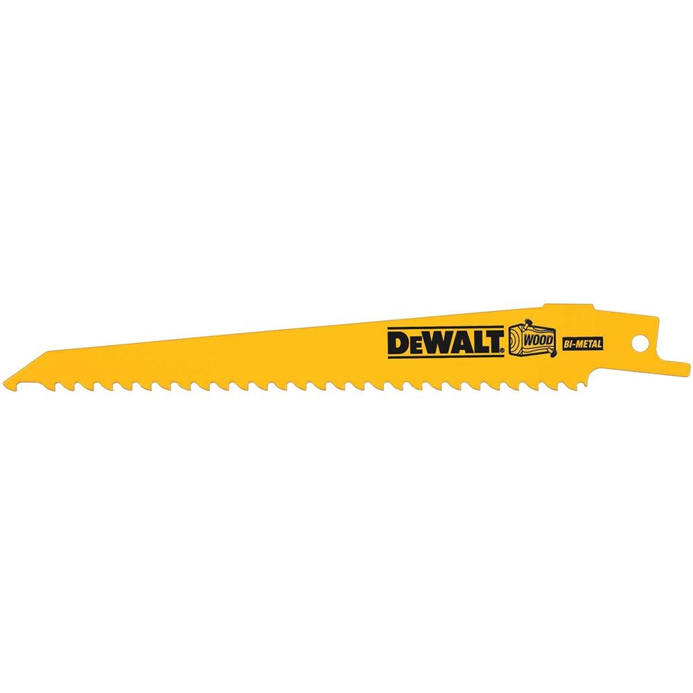 ใบเลื่อยจิ๊กซอ DEWALT DW4802 6 TPI 6 นิ้ว แพ็ก 5 ชิ้น