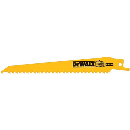 ใบเลื่อยจิ๊กซอ DEWALT DW4802 6 TPI 6 นิ้ว แพ็ก 5 ชิ้น