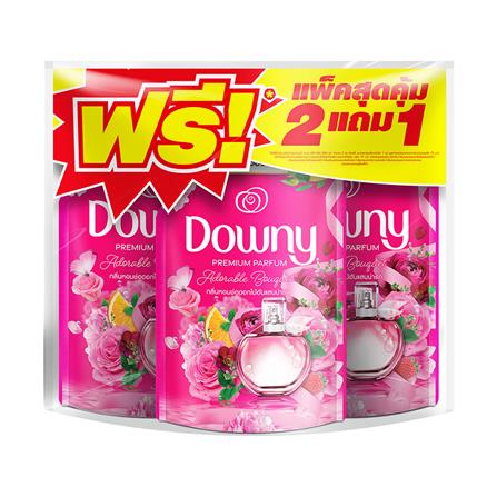 รีฟิลน้ำยาปรับผ้านุ่ม DOWNY PREMIUM PARFUM 450ML กลิ่นหอมช่อดอกไม้อันแสนน่ารัก (แพ็ก 2แถม1)