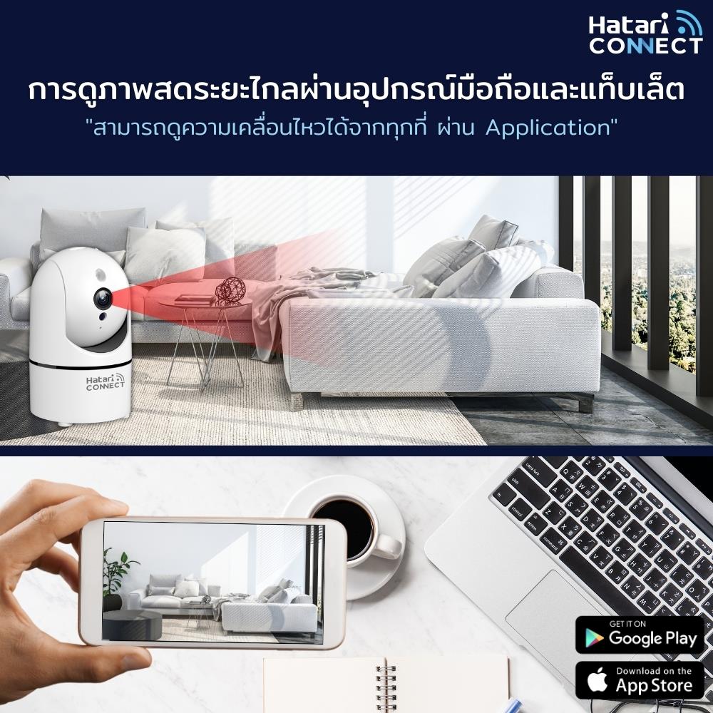 กล้องวงจรปิดไร้สาย HATARI CONNECT CP1 2 ล้านพิกเซล