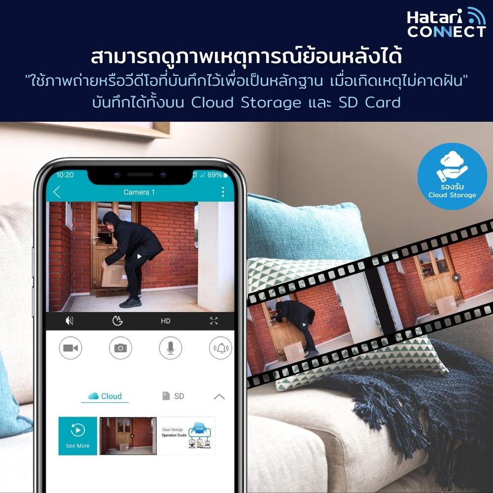 กล้องวงจรปิดไร้สาย HATARI CONNECT CP1 2 ล้านพิกเซล