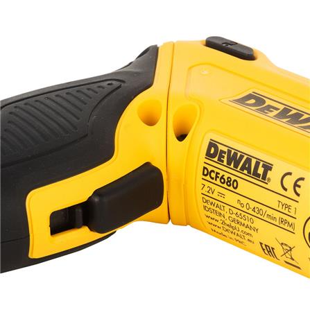สว่านไขควงไร้สาย (พร้อมแบตเตอรี่) DEWALT DCF680G2-KR 7.2 โวลต์_4