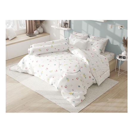 ชุดผ้าปูที่นอน 5 ฟุต 5 ชิ้น FROLINA MICROTEX DF044