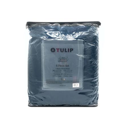 ชุดผ้าปูที่นอน 6 ฟุต 6 ชิ้น TULIP MICRO JQ 02181-TJ002_3