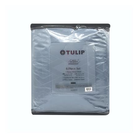 ชุดผ้าปูที่นอน 6 ฟุต 6 ชิ้น TULIP MICRO JQ 02181-TJ007_3