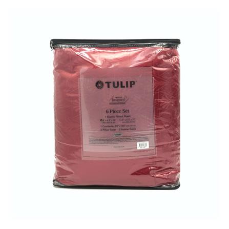 ชุดผ้าปูที่นอน 6 ฟุต 6 ชิ้น TULIP MICRO JQ 02181-TJ006_3