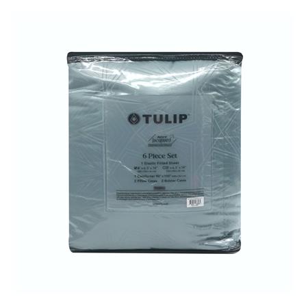 ชุดผ้าปูที่นอน 6 ฟุต 6 ชิ้น TULIP MICRO JQ 02181-TJ004_3
