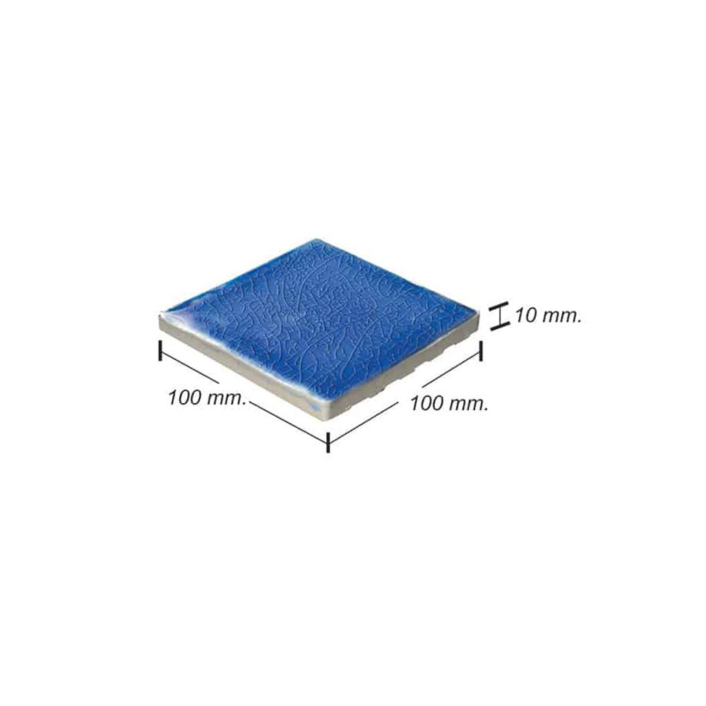 กระเบื้องสระว่ายน้ำ 4x4 นิ้ว KENZAI ยิปซี ไทล์ บูลลากูน 90P