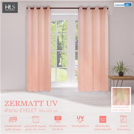 ผ้าม่าน EYELET HOME LIVING STYLE ZERMATT UV 145X220 ซม. สีส้ม_4